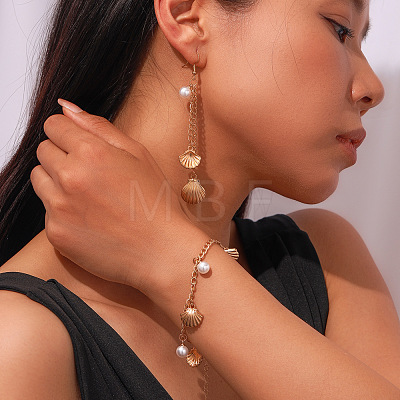 Alloy & Imitation Pearl Jewelry Sets WG56B98-01-1