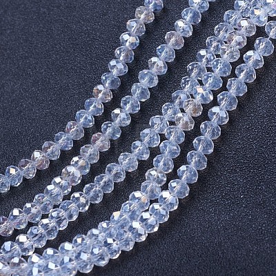 Electroplate Glass Beads Strands EGLA-A034-T10mm-B02-1
