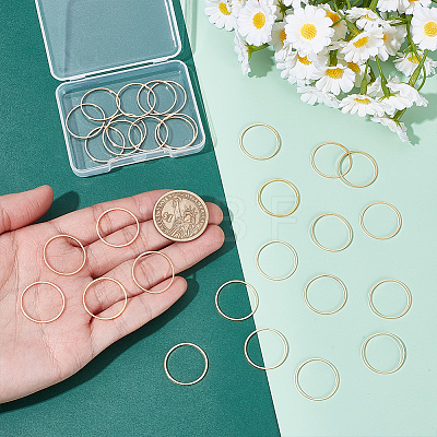 30Pcs Brass Linking Rings KK-UN0006-05-1