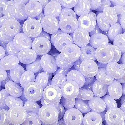 Opaque Colours Luster Glass Seed Beads SEED-P008-01C-10-1