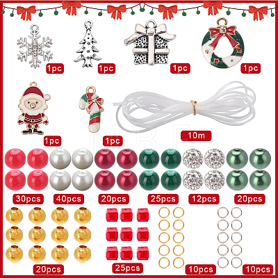DIY Christmas Bracelet Making Kit DIY-SC0021-67-1