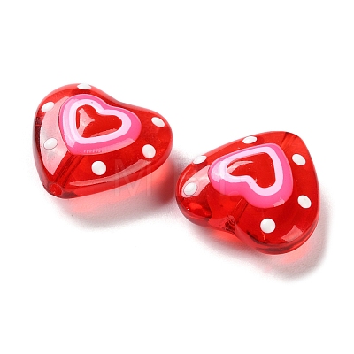 Transparent Glass Enamel Beads LAMP-S068-04A-1