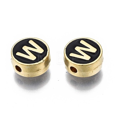 Alloy Enamel Beads ENAM-N052-006-02W-RS-1