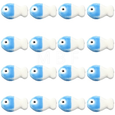 16Pcs Handmade Porcelain Ceramic Beads PORC-FS0001-68B-1