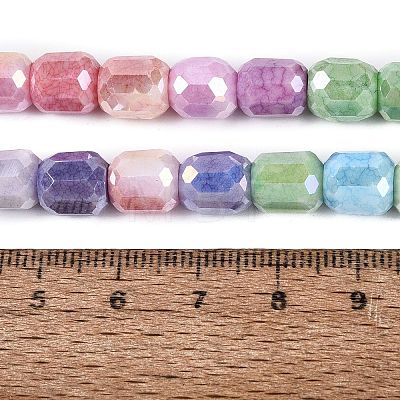 Anti-Tarnish Electroplate Glass Beads Strands EGLA-N027-03A-01-1