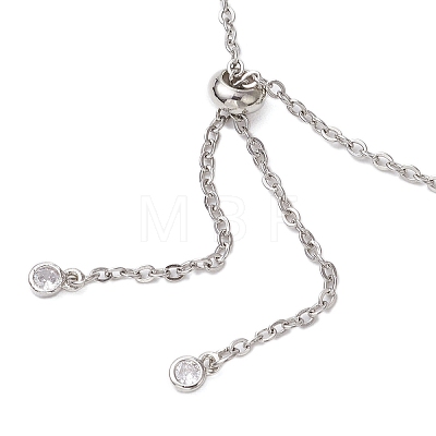 3Pcs 3 Sizes 304 Stainless Steel Cable Chain Macrame Pouch Slider Necklace Making NJEW-JN05068-1