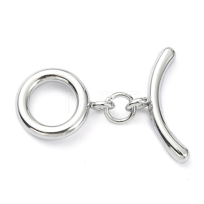 304 Stainless Steel Toggle Clasps STAS-E194-09P-A-1