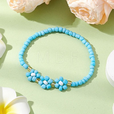 Glass Seed Stretch Bracelets BJEW-JB110103-01-1