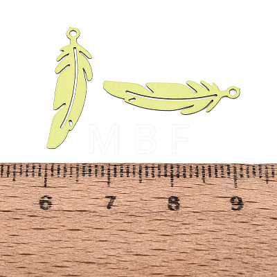 Spray Painted 430 Stainless Steel Pendants STAS-N121-06B-1