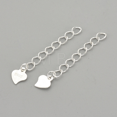 925 Sterling Silver Twisted Extender Chains LS-STER-S002-32-1