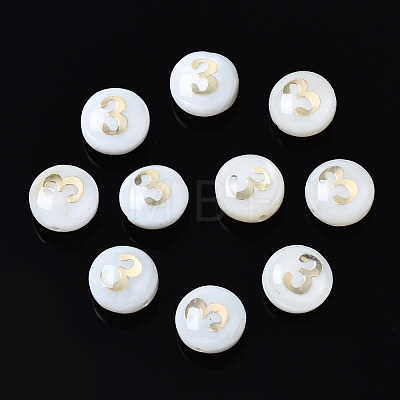 Natural Freshwater Shell Beads SHEL-N003-20-03-1