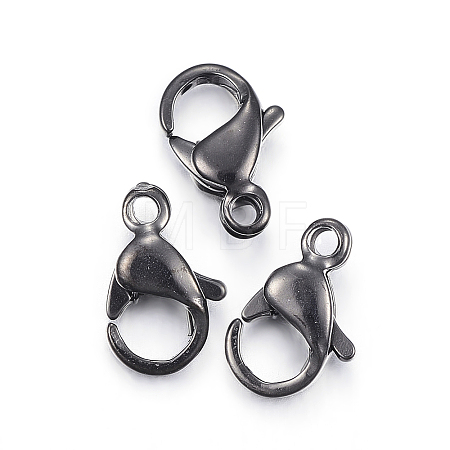 304 Stainless Steel Lobster Claw Clasps Ion Plating(IP) Y-STAS-H353-G-02B-1