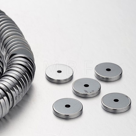 Electroplate Non-magnetic Synthetic Hematite Beads Strands G-F300-17A-01-1