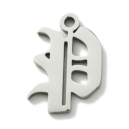 Non-Tarnish 201 Stainless Steel Pendants STAS-B055-01P-P-1