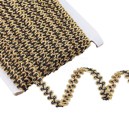 Polyester Braided Lace Trim OCOR-WH0082-560B-1