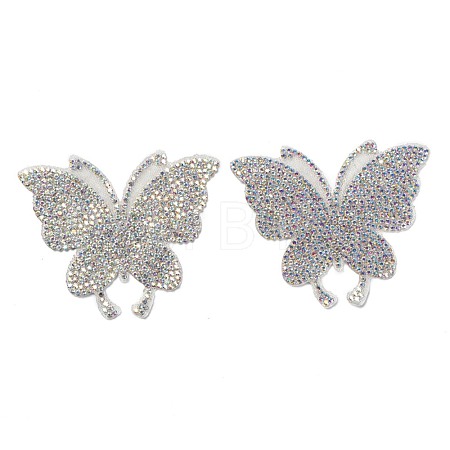 Butterfly Glass Rhinestone Patches DIY-NB0005-13-1