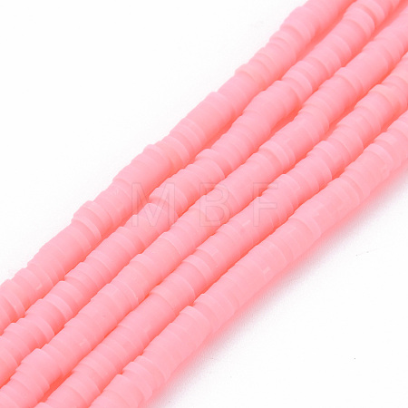 Handmade Polymer Clay Bead Strands CLAY-T002-4mm-59-1