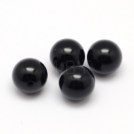 Natural Black Onyx Beads X-G-D708-10mm-1