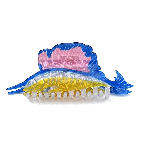 PVC Plastic Claw Hair Clips for Women Girl OHAR-D001-01B-1