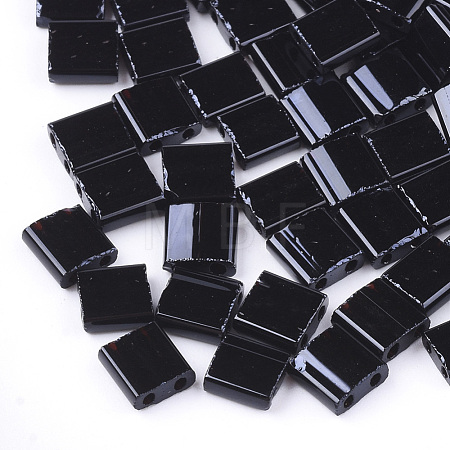 2-Hole Opaque Glass Seed Beads X-SEED-S023-08E-1