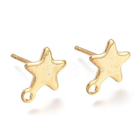 304 Stainless Steel Stud Earring Findings X-STAS-K212-05G-1