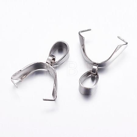 Tarnish Resistant 304 Stainless Steel Pinch Bails STAS-K146-090-5x18-1