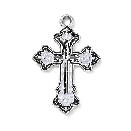 Halloween Alloy Enamel Pendants AL-CBA492B-01G-P-1