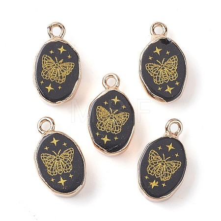 Natural Obsidian Pendants G-C102-08F-G-1