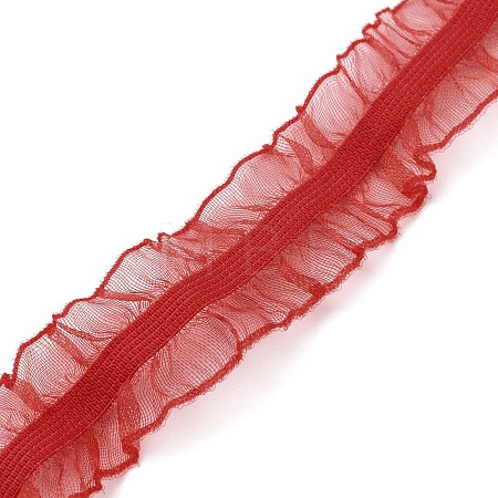 Chinlon Elastic Pleated Lace Trim EW-WH0013-39C-1