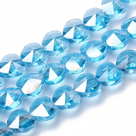 Electroplate Glass Beads LS-EGLA-Q091-14mm-A10-1