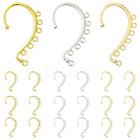 18Pcs 3 Colors Alloy Ear Cuff Findings FIND-FS0002-03-1