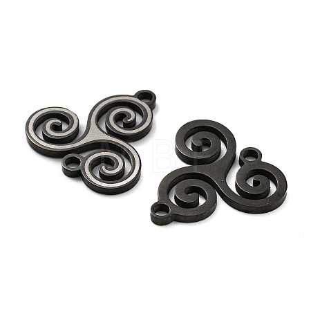 304 Stainless Steel Connector Charms STAS-A086-13EB-1