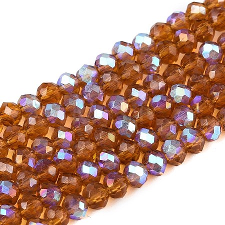 Electroplate Glass Beads Strands EGLA-A044-T2mm-L04-1