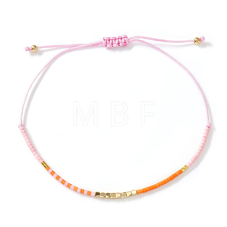 Bohemian Glass Seed Bead Braided Bracelets WO6368-7-1