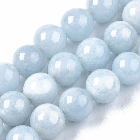 Natural Chalcedony Beads Strands X-G-S333-10mm-004-1