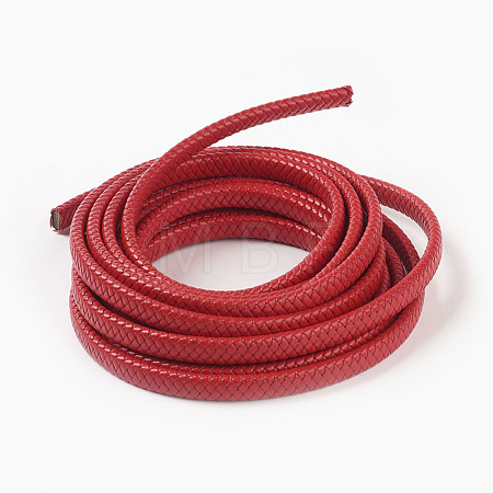 Braided Leather Cord WL-F009-C03-12x6mm-1