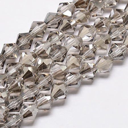 Imitate Austrian Crystal Bicone Glass Beads Strands GLAA-F029-3x3mm-07-1