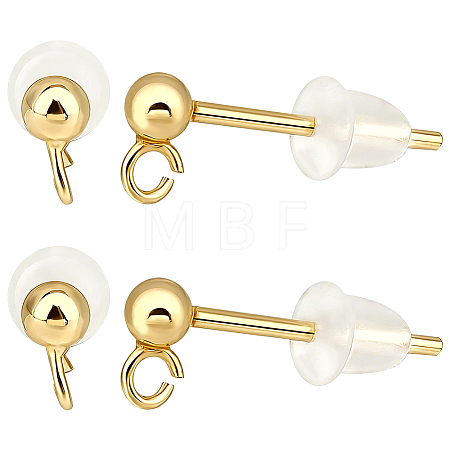 925 Sterling Silver Stud Earring Findings STER-BBC0009-91C-1