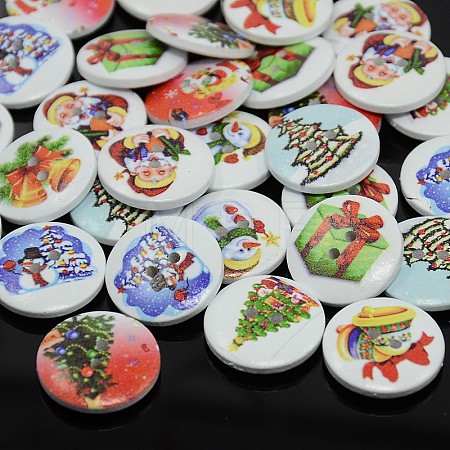 Holiday Buttons BUTT-P001-15mm-M-1