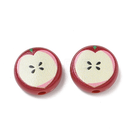 Printed Opaque Acrylic Beads AC-CBA8A38-01B-1