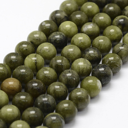 Natural Chinese Jade Beads Strands X-G-F363-10mm-1