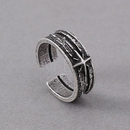 Adjustable Punk Style Alloy Cuff Rings FS-WGE8D32-01-1