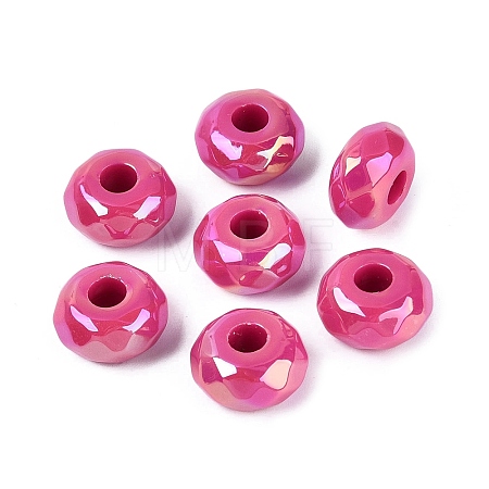 Opaque Acrylic European Beads OACR-E033-23I-1