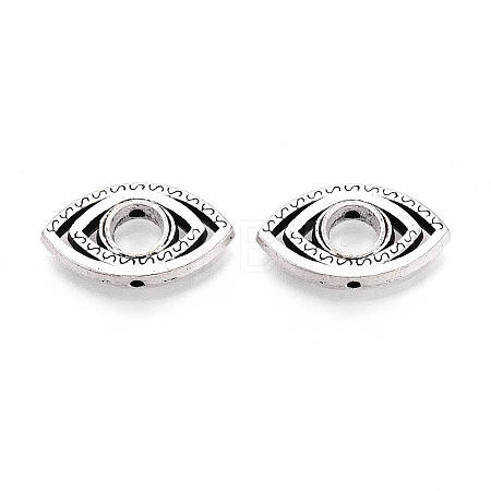 Tibetan Style Alloy Bead Frame TIBEB-T005-01AS-1