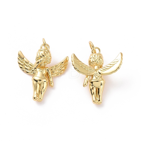 Angel Brass Pendants X-KK-G435-42G-1