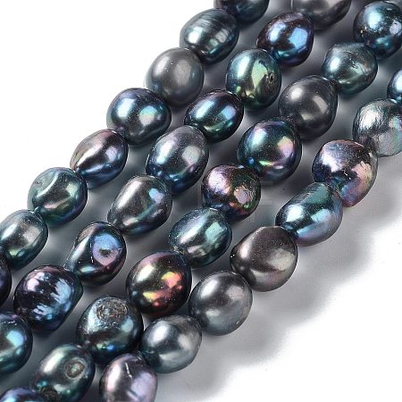 Natural Cultured Freshwater Pearl Beads Strands PEAR-Z002-28-1