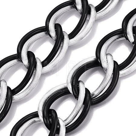 Aluminium Double Curb Chains CHA-Q001-01EBS-1