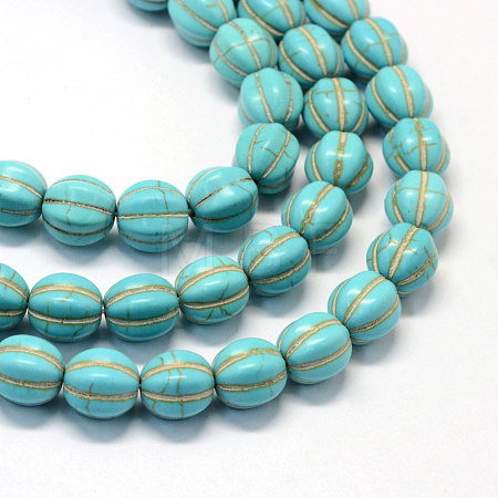 Synthetic Turquoise Gemstone Bead Strands X-TURQ-S282-20-1