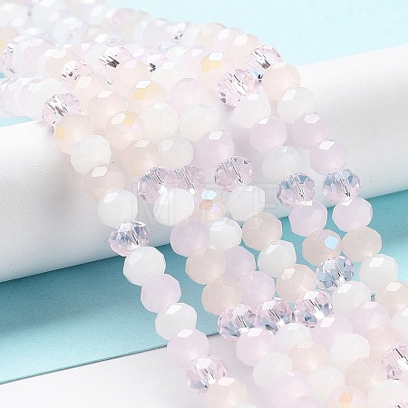 Glass Beads Strands EGLA-A034-M6mm-59-1