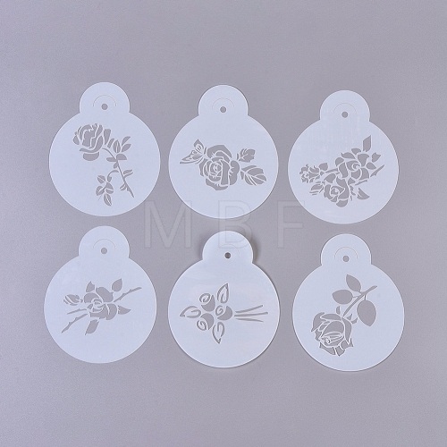 Plastic Drawing Painting Stencils Templates DIY-WH0157-08-1